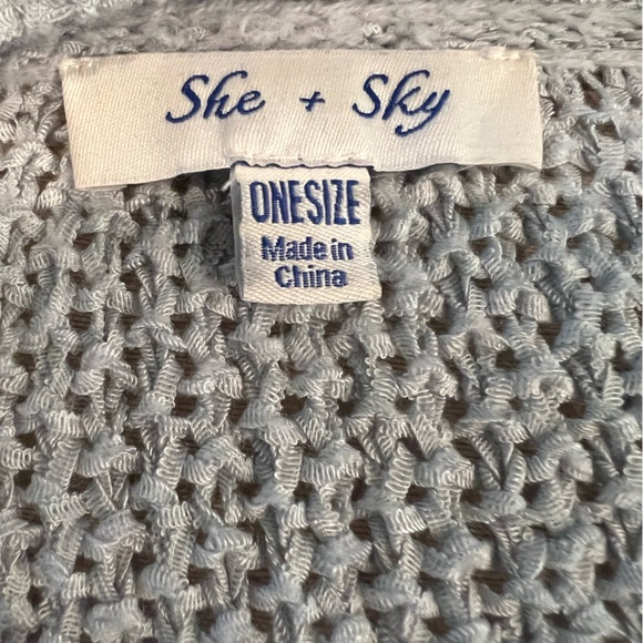 Light Blue Comfy Cardigan - Picture 3 of 3